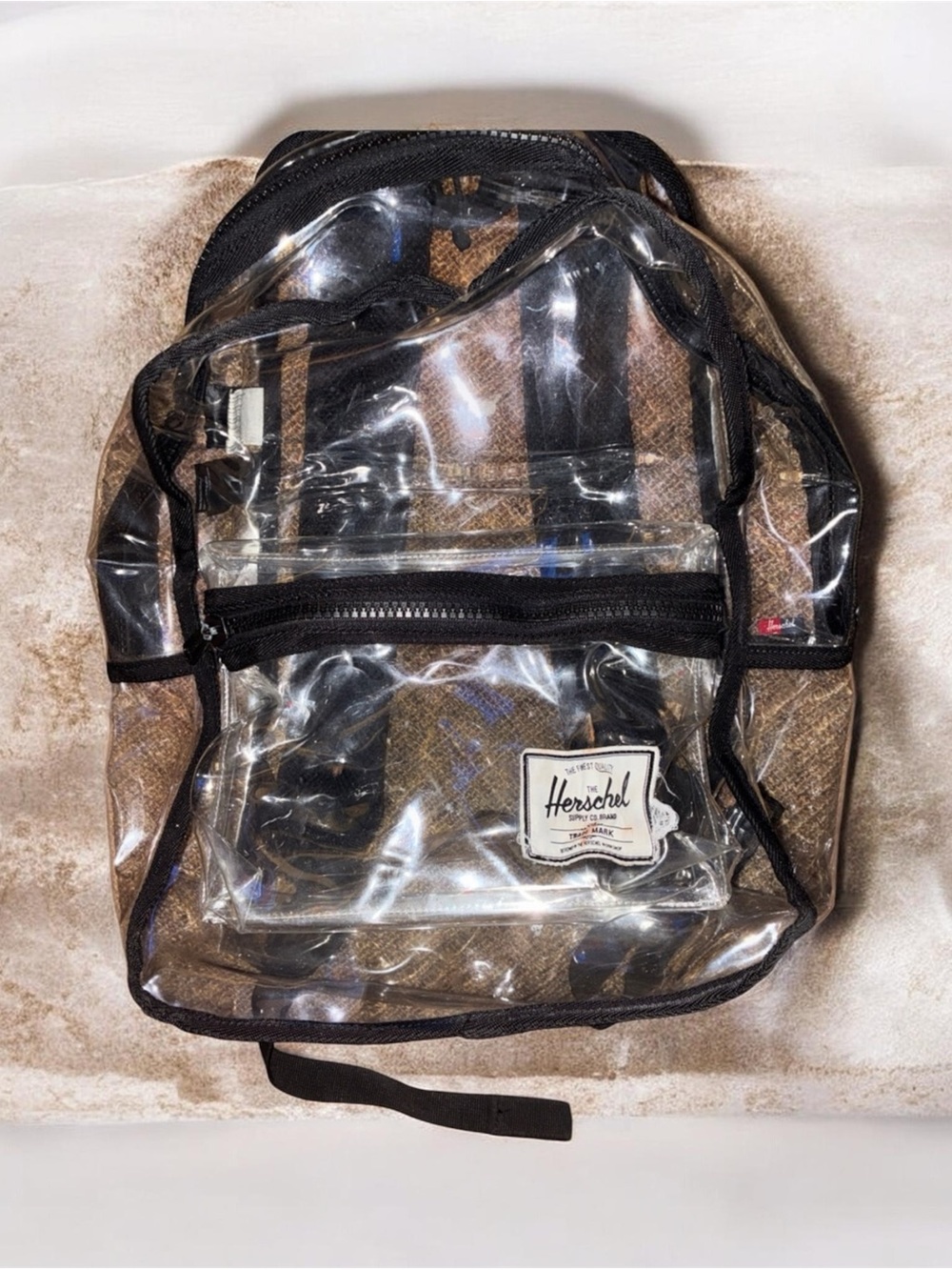 Herschel Supply Company Clear Backpack with Black Trim